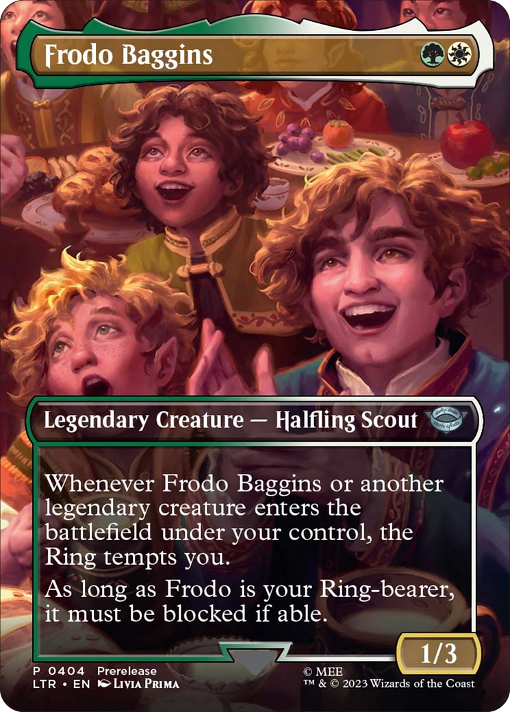 Frodo Baggins (Borderless Alternate Art) [The Lord of the Rings: Tales of Middle-Earth] MTG Single Magic: The Gathering | Red Claw Gaming