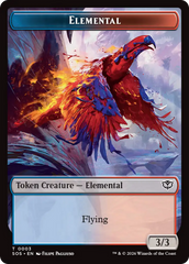Elemental (0003) // Treasure Double-Sided Token [Secrets of Strixhaven Tokens] MTG Single Magic: The Gathering | Red Claw Gaming