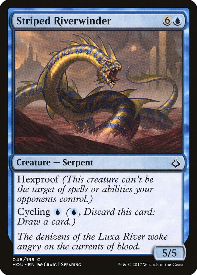 Striped Riverwinder [Hour of Devastation] MTG Single Magic: The Gathering | Red Claw Gaming