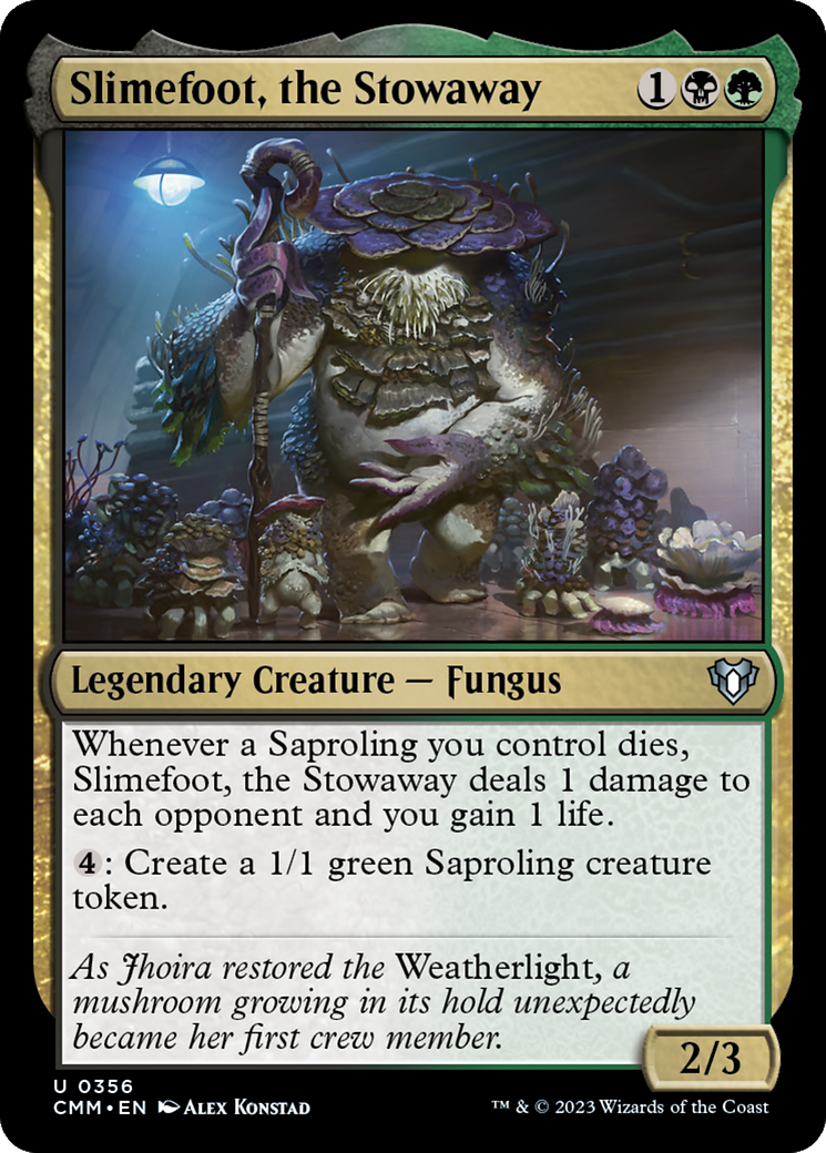 Slimefoot, the Stowaway [Commander Masters] MTG Single Magic: The Gathering    | Red Claw Gaming