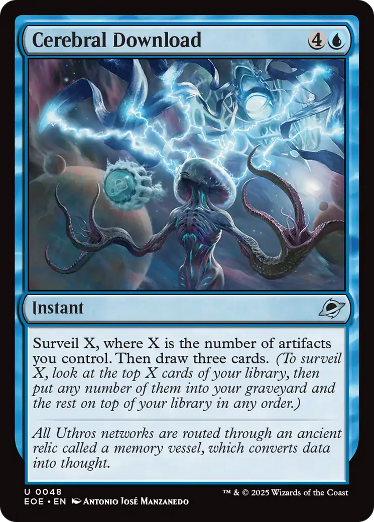 Cerebral Download [Edge of Eternities] MTG Single Magic: The Gathering | Red Claw Gaming