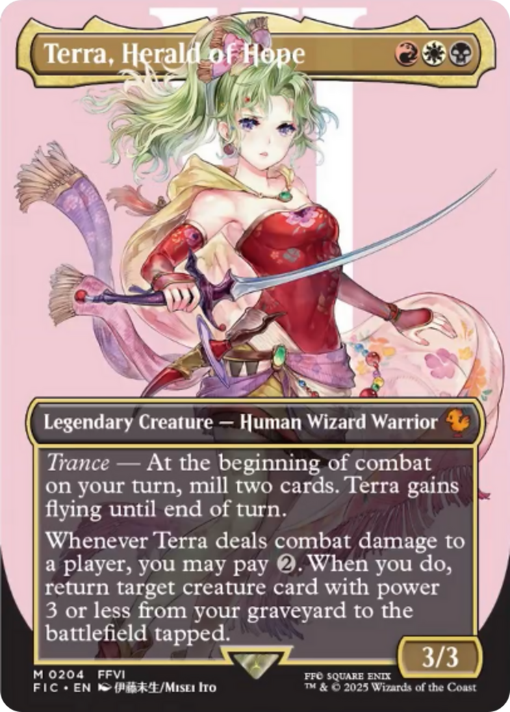 Terra, Herald of Hope (Borderless) [FINAL FANTASY Commander] MTG Single Magic: The Gathering | Red Claw Gaming