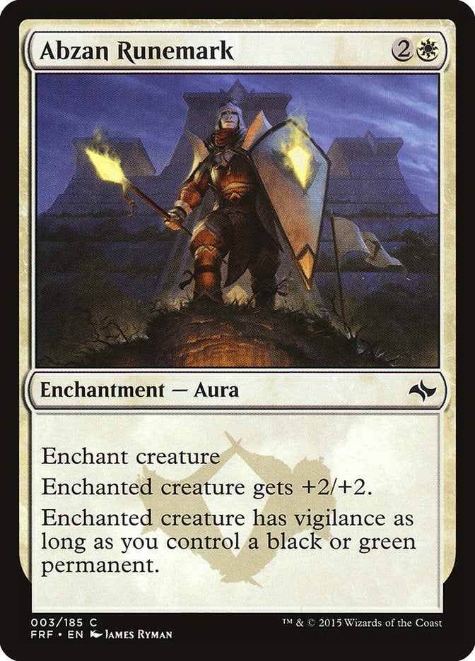 Abzan Runemark [Fate Reforged] MTG Single Magic: The Gathering | Red Claw Gaming
