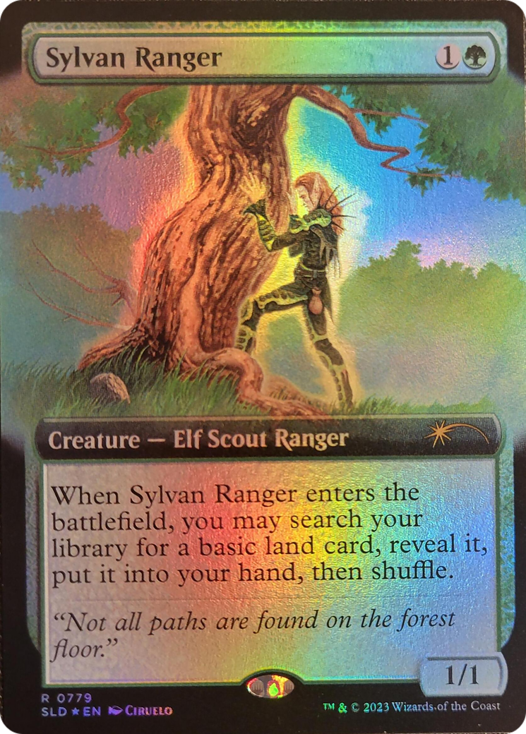 Sylvan Ranger (Extended Art) [Secret Lair Drop Series] MTG Single Magic: The Gathering | Red Claw Gaming