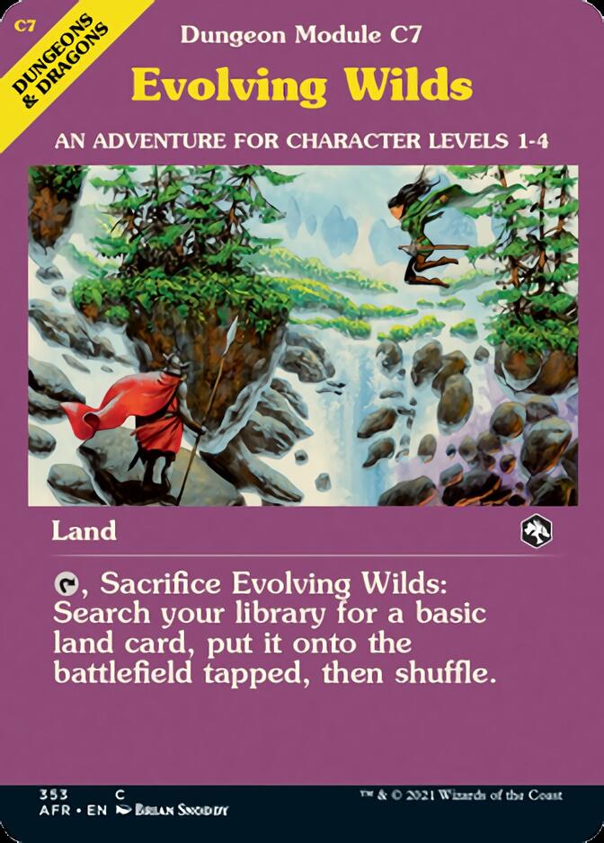 Evolving Wilds (Dungeon Module) [Dungeons & Dragons: Adventures in the Forgotten Realms] MTG Single Magic: The Gathering | Red Claw Gaming