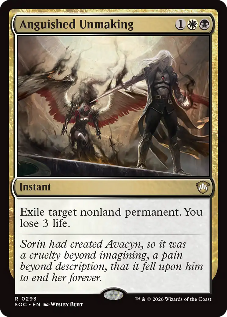 Anguished Unmaking [Secrets of Strixhaven Commander] MTG Single Magic: The Gathering | Red Claw Gaming