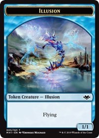 Illusion (005) // Construct (017) Double-Sided Token [Modern Horizons Tokens] MTG Single Magic: The Gathering    | Red Claw Gaming
