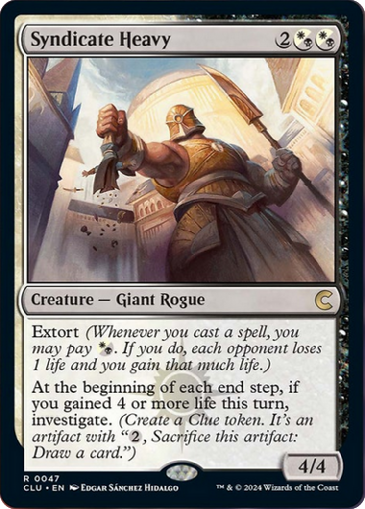 Syndicate Heavy [Ravnica: Clue Edition] MTG Single Magic: The Gathering | Red Claw Gaming