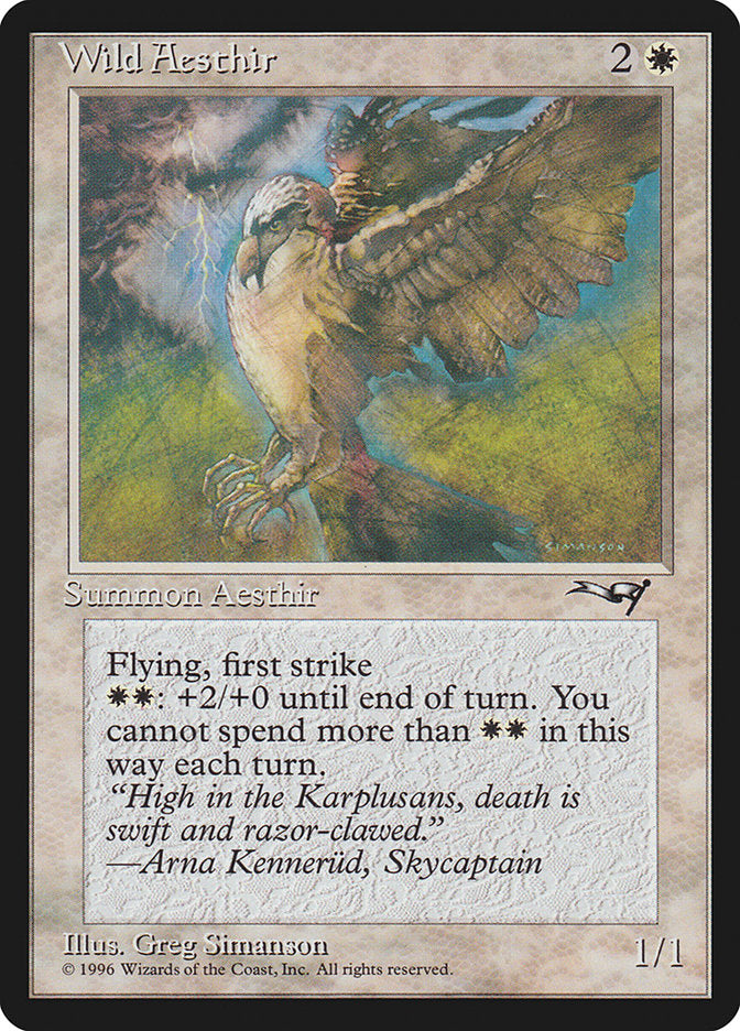 Wild Aesthir (Lightning Background) [Alliances] MTG Single Magic: The Gathering | Red Claw Gaming