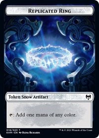Replicated Ring // Thopter Double-Sided Token [Kaldheim Commander Tokens] MTG Single Magic: The Gathering | Red Claw Gaming