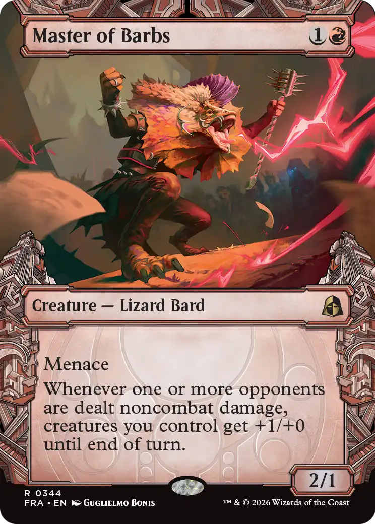 Master of Barbs (Showcase) [Reality Fracture] MTG Single Magic: The Gathering | Red Claw Gaming