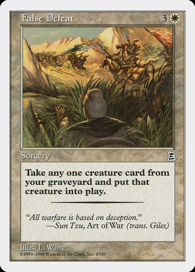 False Defeat [Portal Three Kingdoms] MTG Single Magic: The Gathering | Red Claw Gaming