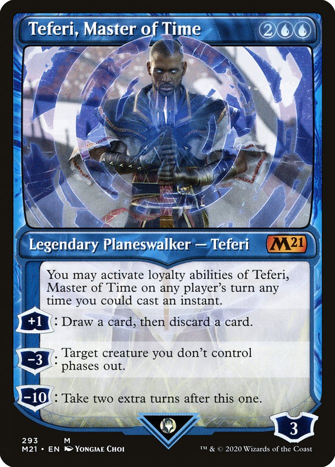 Teferi, Master of Time (Showcase) (293) [Core Set 2021] MTG Single Magic: The Gathering | Red Claw Gaming