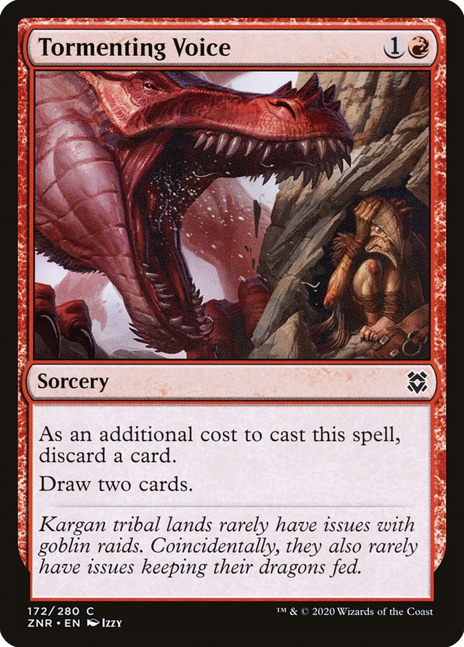 Tormenting Voice [Zendikar Rising] MTG Single Magic: The Gathering | Red Claw Gaming