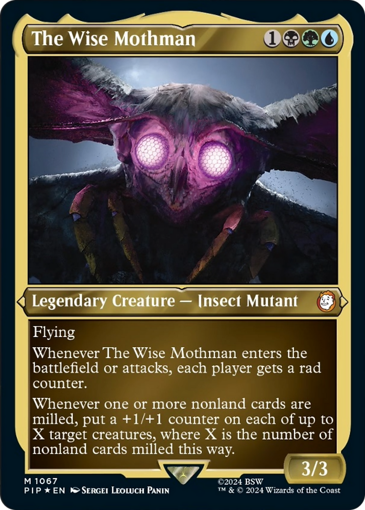 The Wise Mothman (Display Commander) [Fallout] MTG Single Magic: The Gathering    | Red Claw Gaming