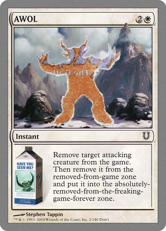 AWOL [Unhinged] MTG Single Magic: The Gathering | Red Claw Gaming