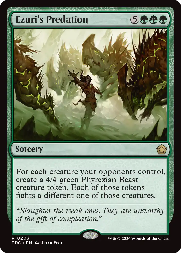 Ezuri's Predation [Foundations Commander] | Red Claw Gaming