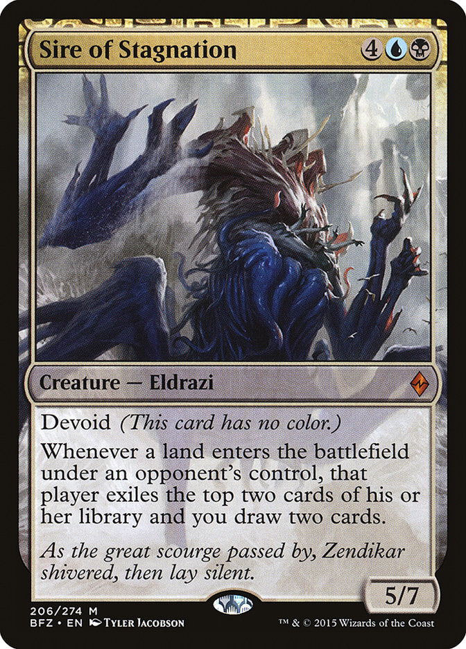 Sire of Stagnation [Battle for Zendikar] MTG Single Magic: The Gathering | Red Claw Gaming