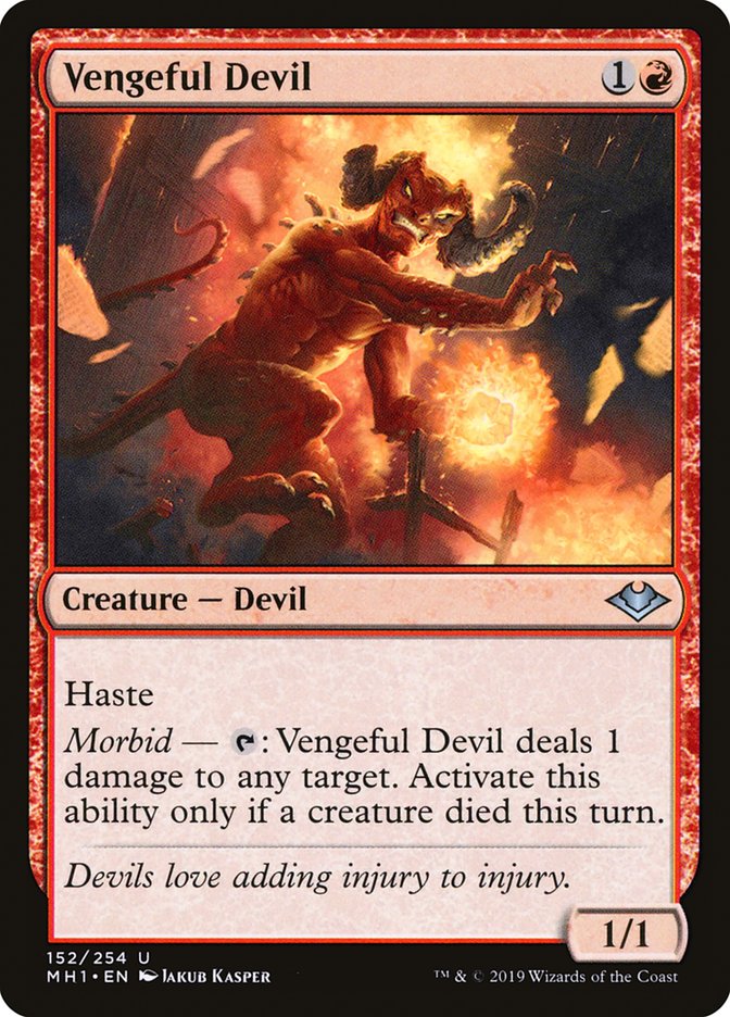 Vengeful Devil [Modern Horizons] MTG Single Magic: The Gathering    | Red Claw Gaming