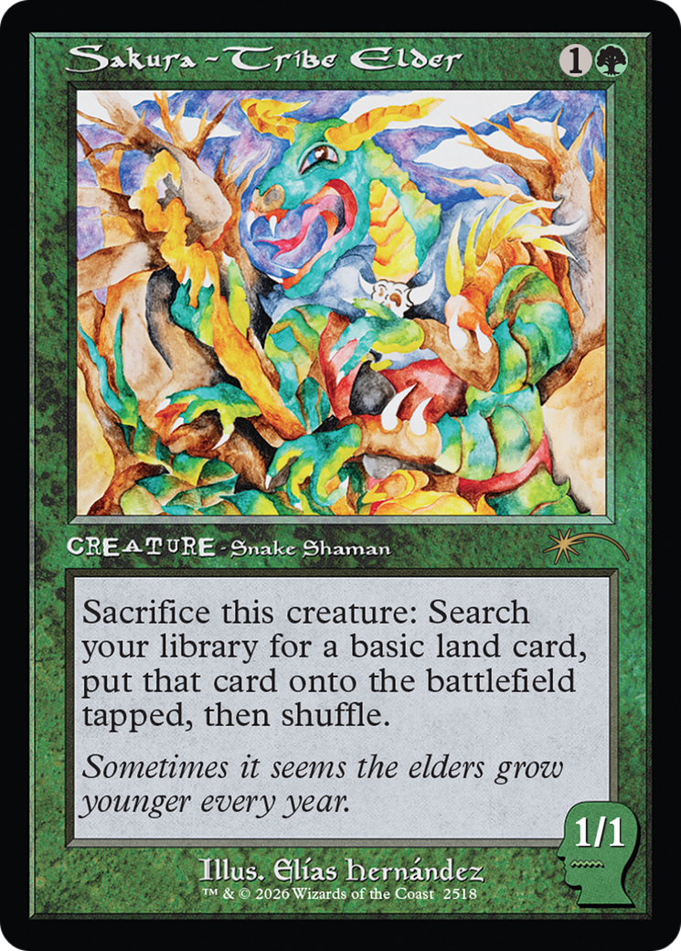 Sakura-Tribe Elder (2518) [Secret Lair Drop Series] MTG Single Magic: The Gathering | Red Claw Gaming