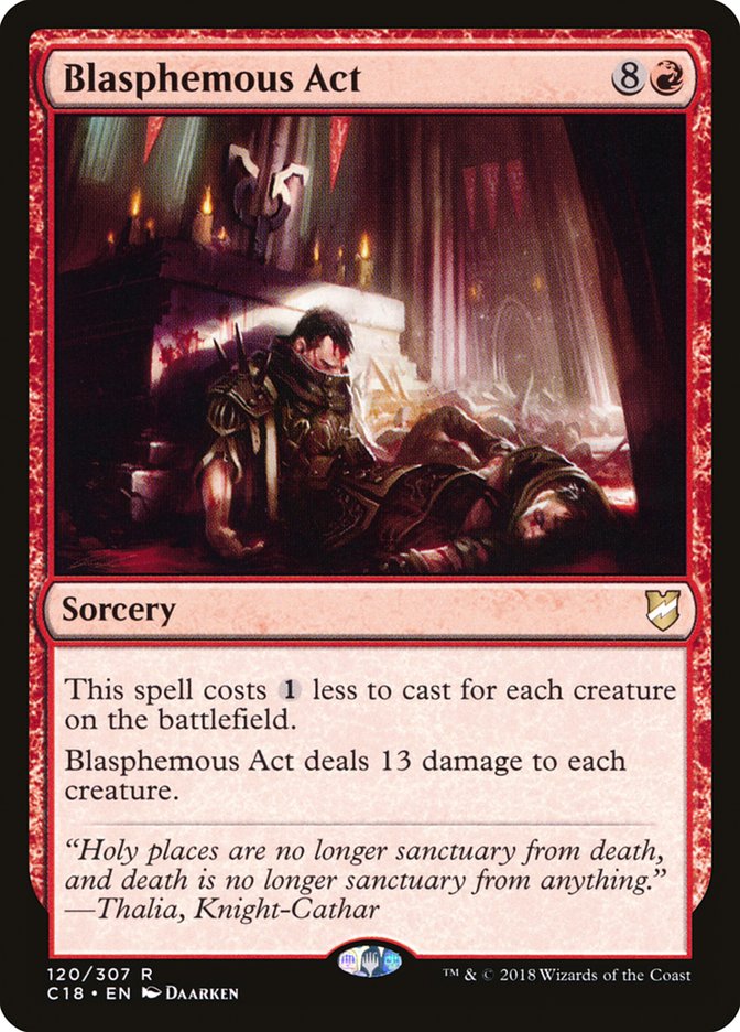 Blasphemous Act [Commander 2018] MTG Single Magic: The Gathering | Red Claw Gaming