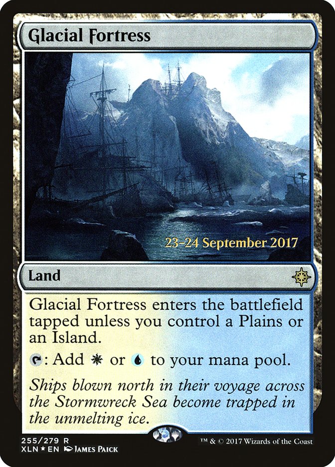 Glacial Fortress [Ixalan Prerelease Promos] MTG Single Magic: The Gathering | Red Claw Gaming