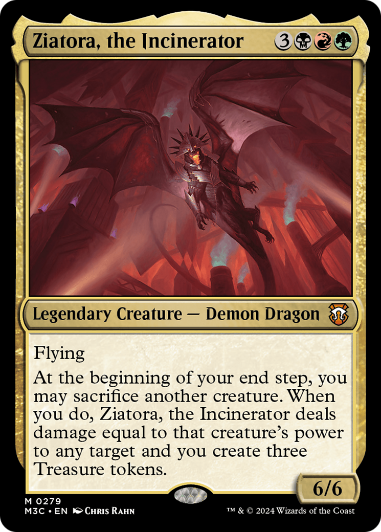 Ziatora, the Incinerator (Ripple Foil) [Modern Horizons 3 Commander] MTG Single Magic: The Gathering | Red Claw Gaming