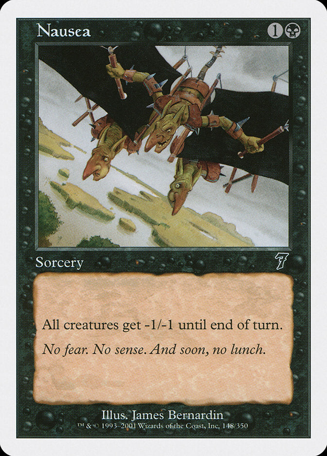 Nausea [Seventh Edition] MTG Single Magic: The Gathering | Red Claw Gaming
