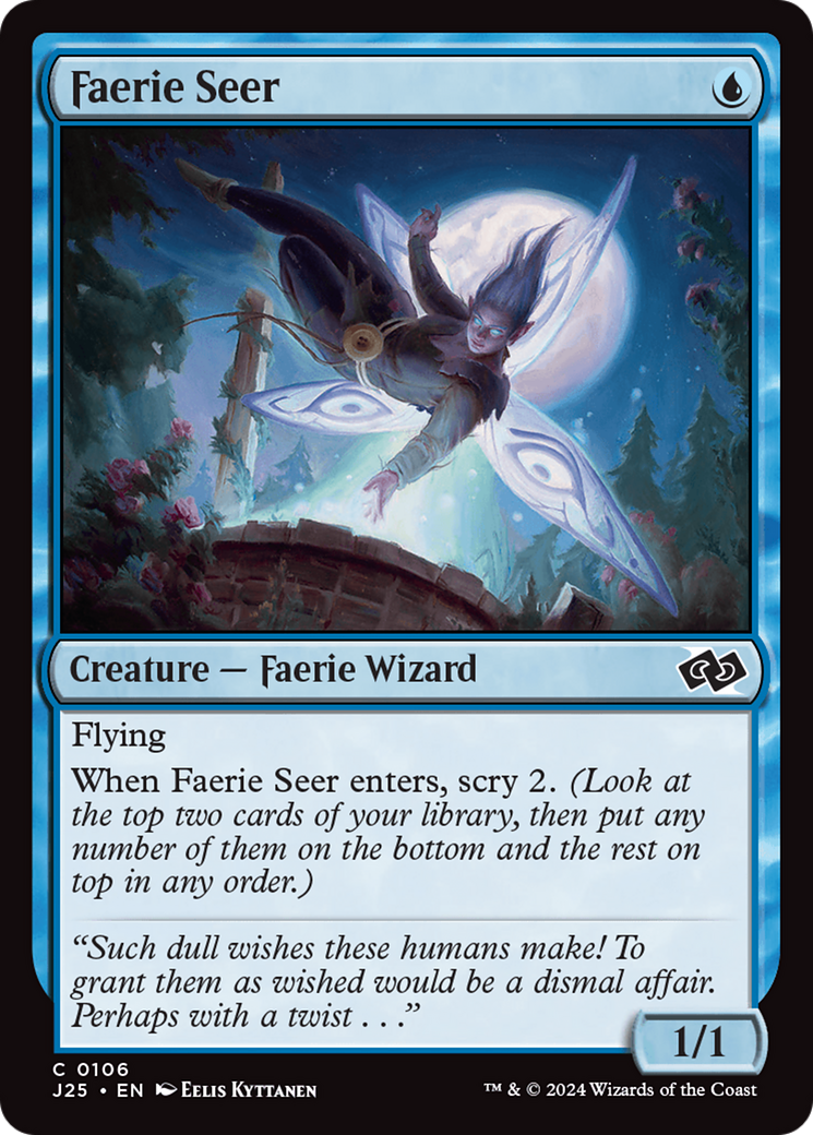 Faerie Seer [Foundations Jumpstart] MTG Single Magic: The Gathering | Red Claw Gaming