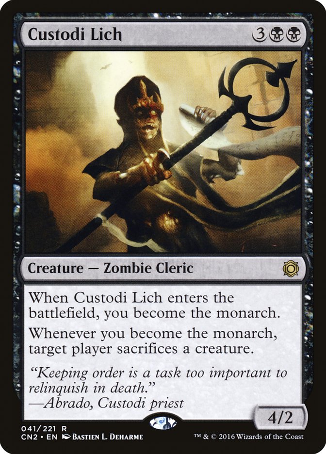 Custodi Lich [Conspiracy: Take the Crown] MTG Single Magic: The Gathering | Red Claw Gaming