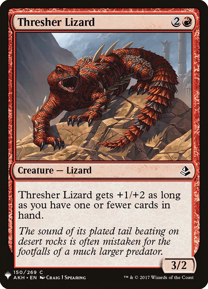 Thresher Lizard [Mystery Booster] MTG Single Magic: The Gathering | Red Claw Gaming