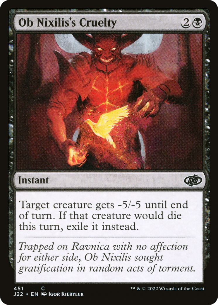Ob Nixilis's Cruelty [Jumpstart 2022] MTG Single Magic: The Gathering | Red Claw Gaming