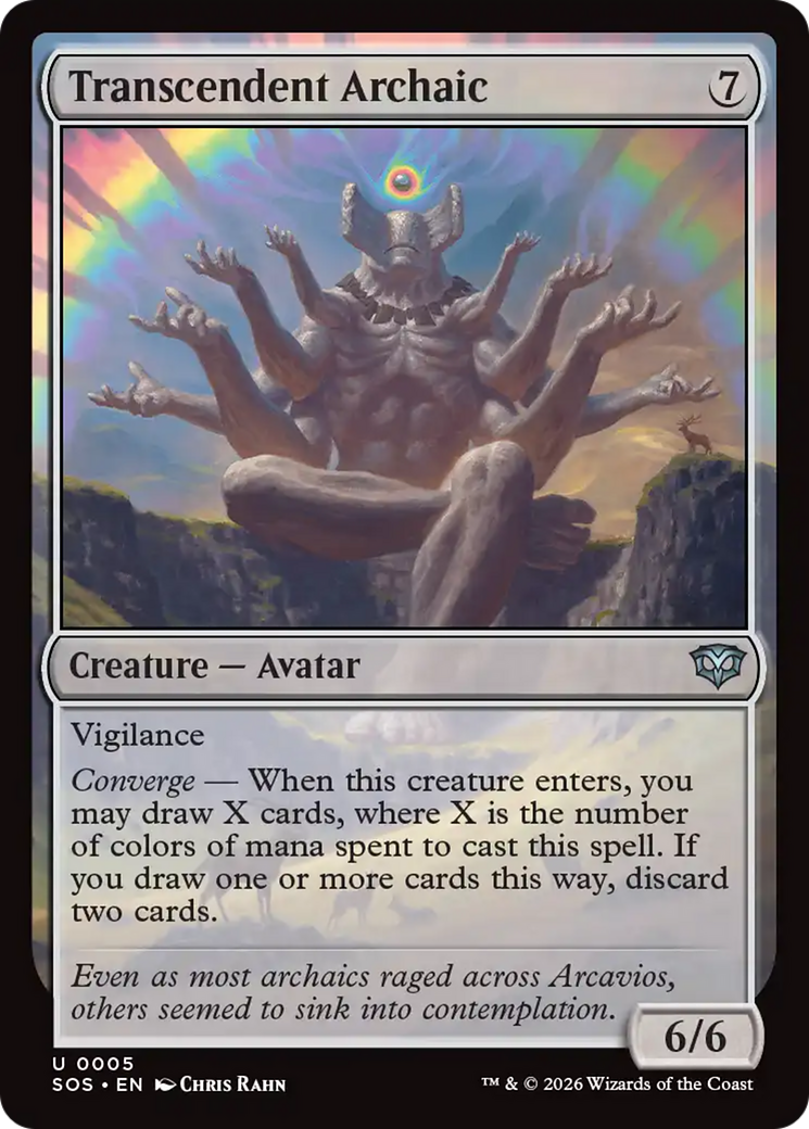 Transcendent Archaic [Secrets of Strixhaven] MTG Single Magic: The Gathering | Red Claw Gaming