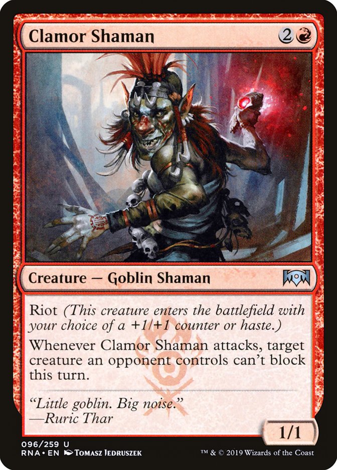 Clamor Shaman [Ravnica Allegiance] MTG Single Magic: The Gathering | Red Claw Gaming