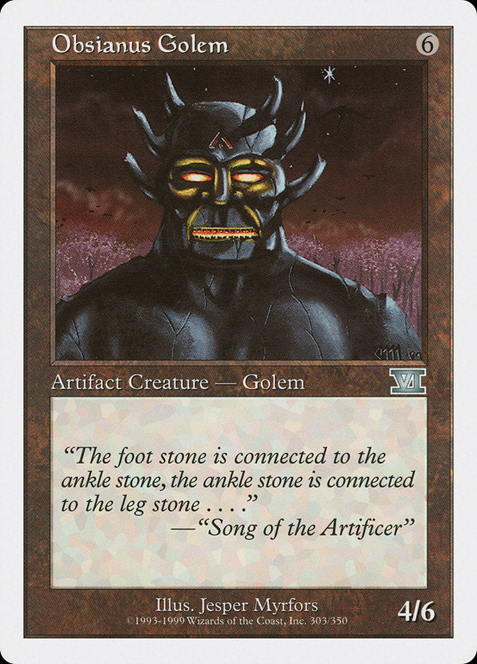 Obsianus Golem [Classic Sixth Edition] MTG Single Magic: The Gathering | Red Claw Gaming
