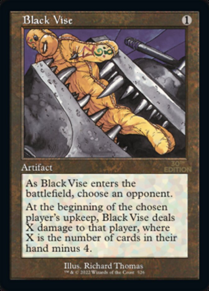 Black Vise (Retro) [30th Anniversary Edition] MTG Single Magic: The Gathering | Red Claw Gaming
