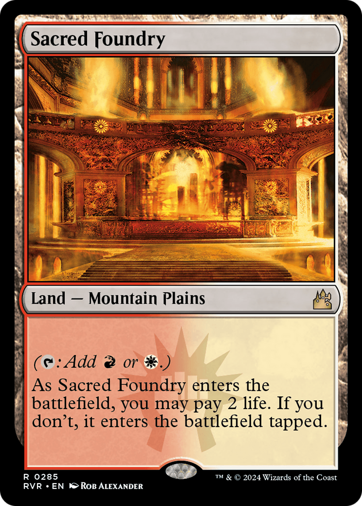 Sacred Foundry [Ravnica Remastered] MTG Single Magic: The Gathering | Red Claw Gaming