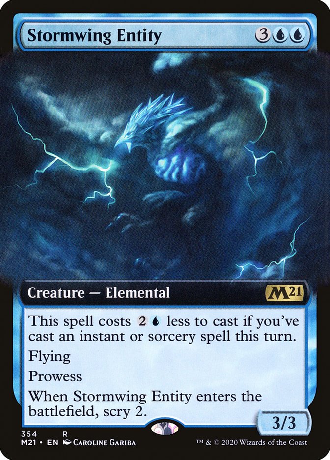 Stormwing Entity (Extended Art) [Core Set 2021] MTG Single Magic: The Gathering | Red Claw Gaming