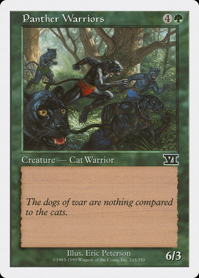 Panther Warriors [Classic Sixth Edition] MTG Single Magic: The Gathering | Red Claw Gaming
