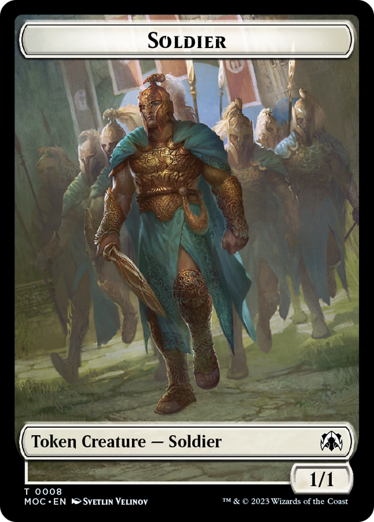 Soldier // Insect Double-Sided Token [March of the Machine Commander Tokens] MTG Single Magic: The Gathering | Red Claw Gaming