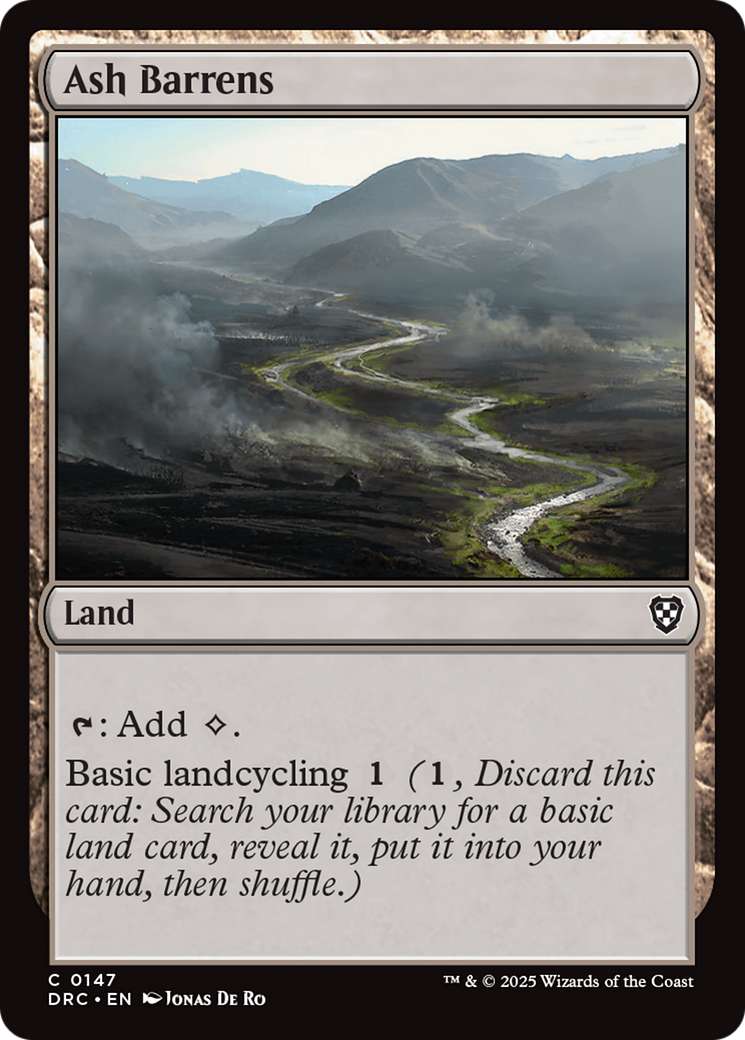 Ash Barrens [Aetherdrift Commander] MTG Single Magic: The Gathering | Red Claw Gaming