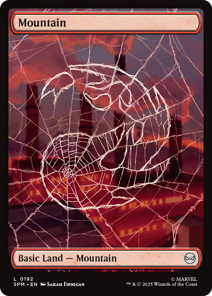 Mountain (0192) [Marvel's Spider-Man] MTG Single Magic: The Gathering | Red Claw Gaming