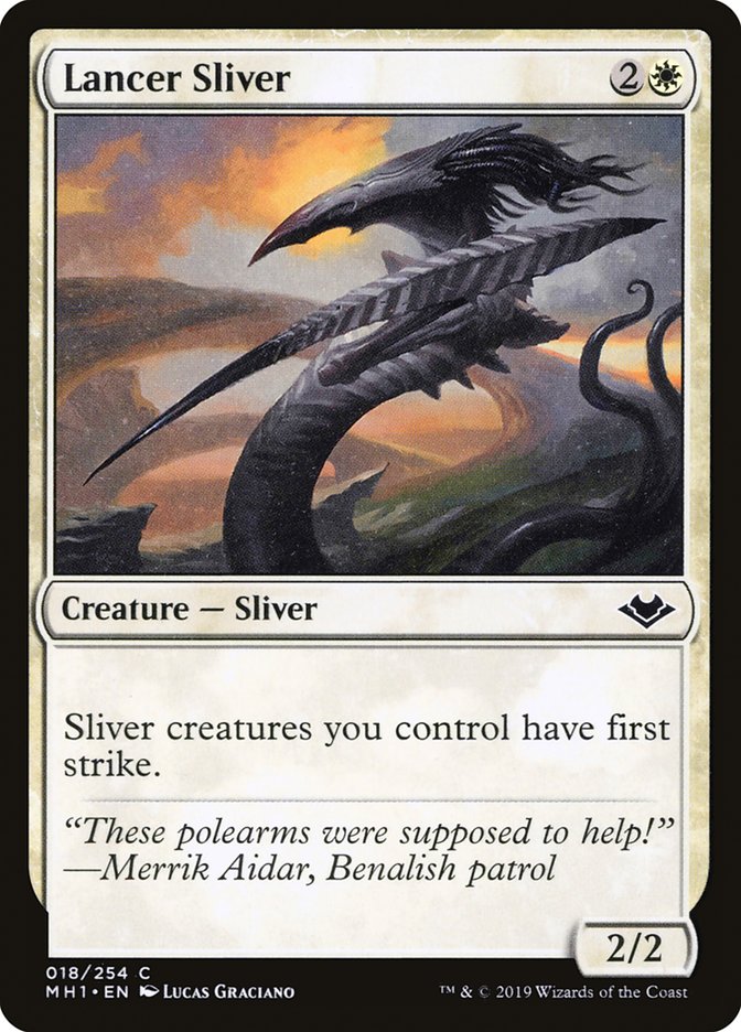 Lancer Sliver [Modern Horizons] MTG Single Magic: The Gathering    | Red Claw Gaming