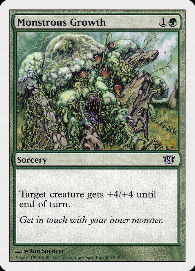 Monstrous Growth [Eighth Edition] MTG Single Magic: The Gathering | Red Claw Gaming