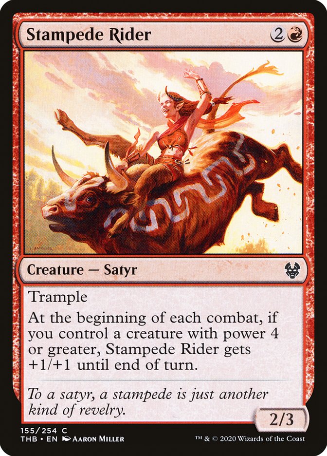 Stampede Rider [Theros Beyond Death] MTG Single Magic: The Gathering | Red Claw Gaming