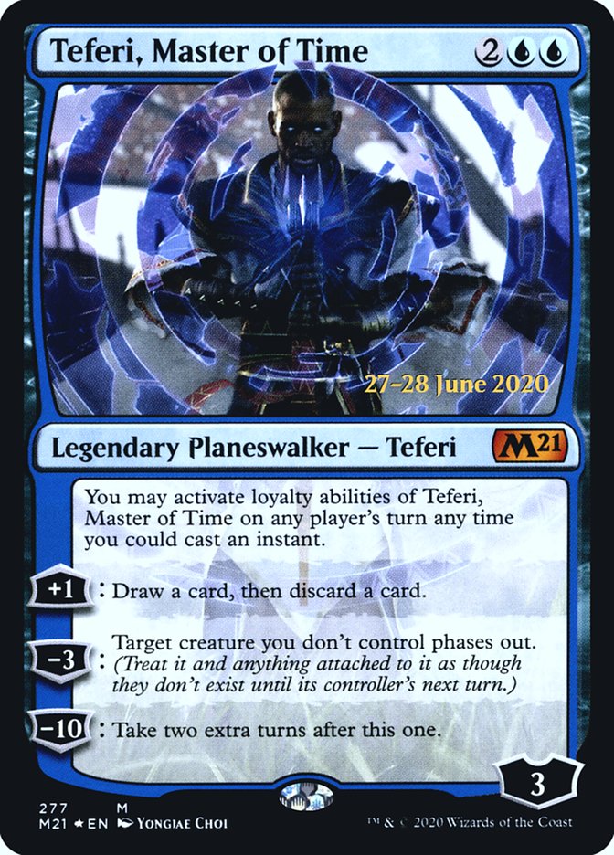 Teferi, Master of Time (277) [Core Set 2021 Prerelease Promos] MTG Single Magic: The Gathering | Red Claw Gaming