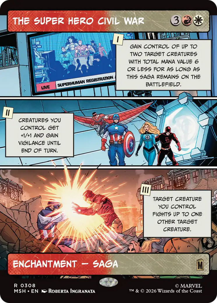 The Super Hero Civil War (Borderless) [Marvel Super Heroes] | Red Claw Gaming