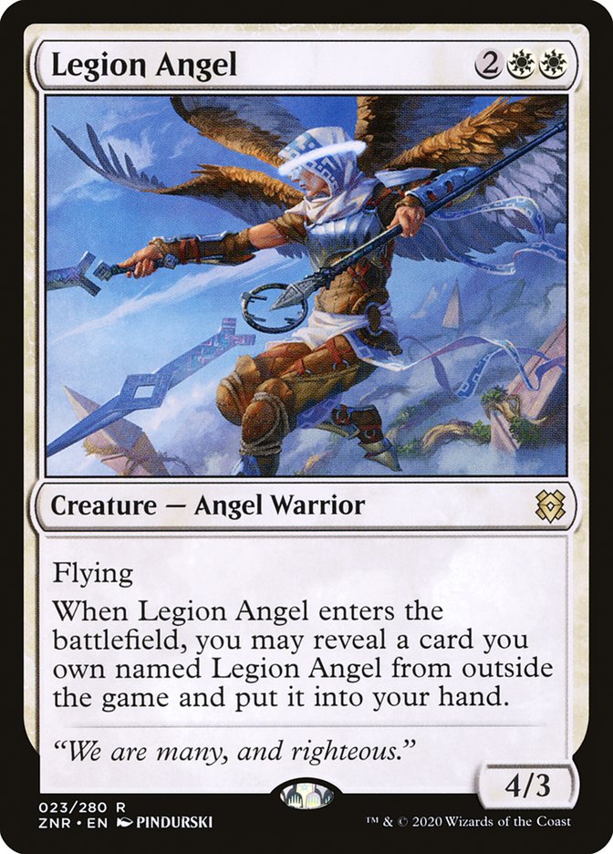 Legion Angel [Zendikar Rising] MTG Single Magic: The Gathering | Red Claw Gaming