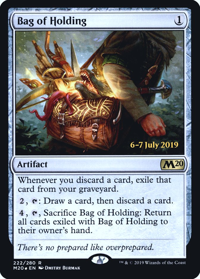 Bag of Holding [Core Set 2020 Prerelease Promos] MTG Single Magic: The Gathering | Red Claw Gaming
