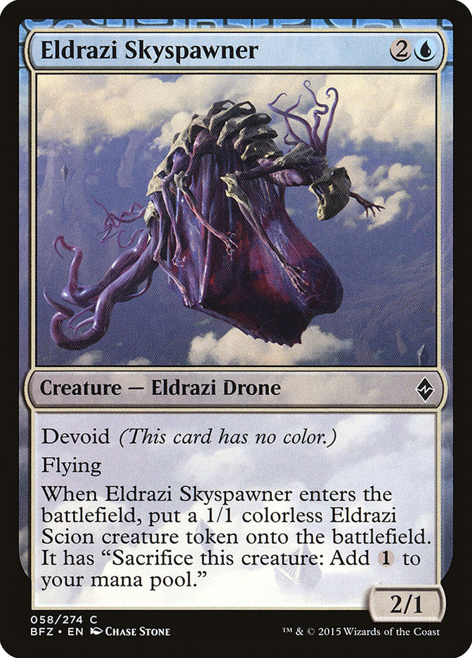 Eldrazi Skyspawner [Battle for Zendikar] MTG Single Magic: The Gathering | Red Claw Gaming